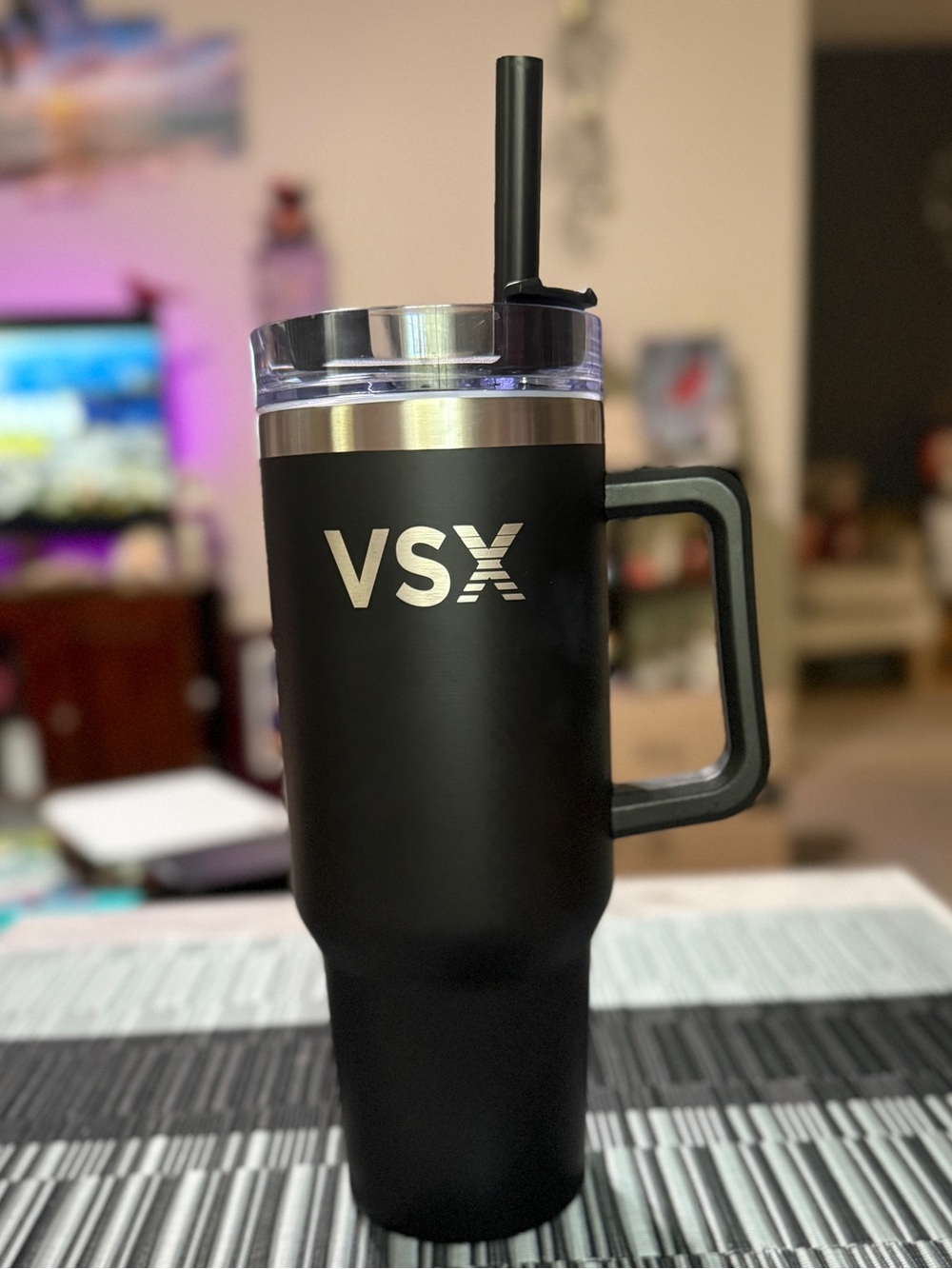 ✨ New Victoria's Secret VSX 40 oz Black Insulated Travel Mug ✨
